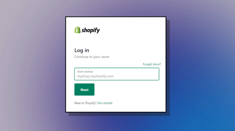 Shopify-Login
